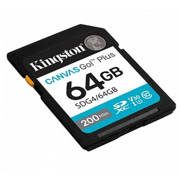 كرت ذاكرة Kingston SD 64GB سرعة 200MB