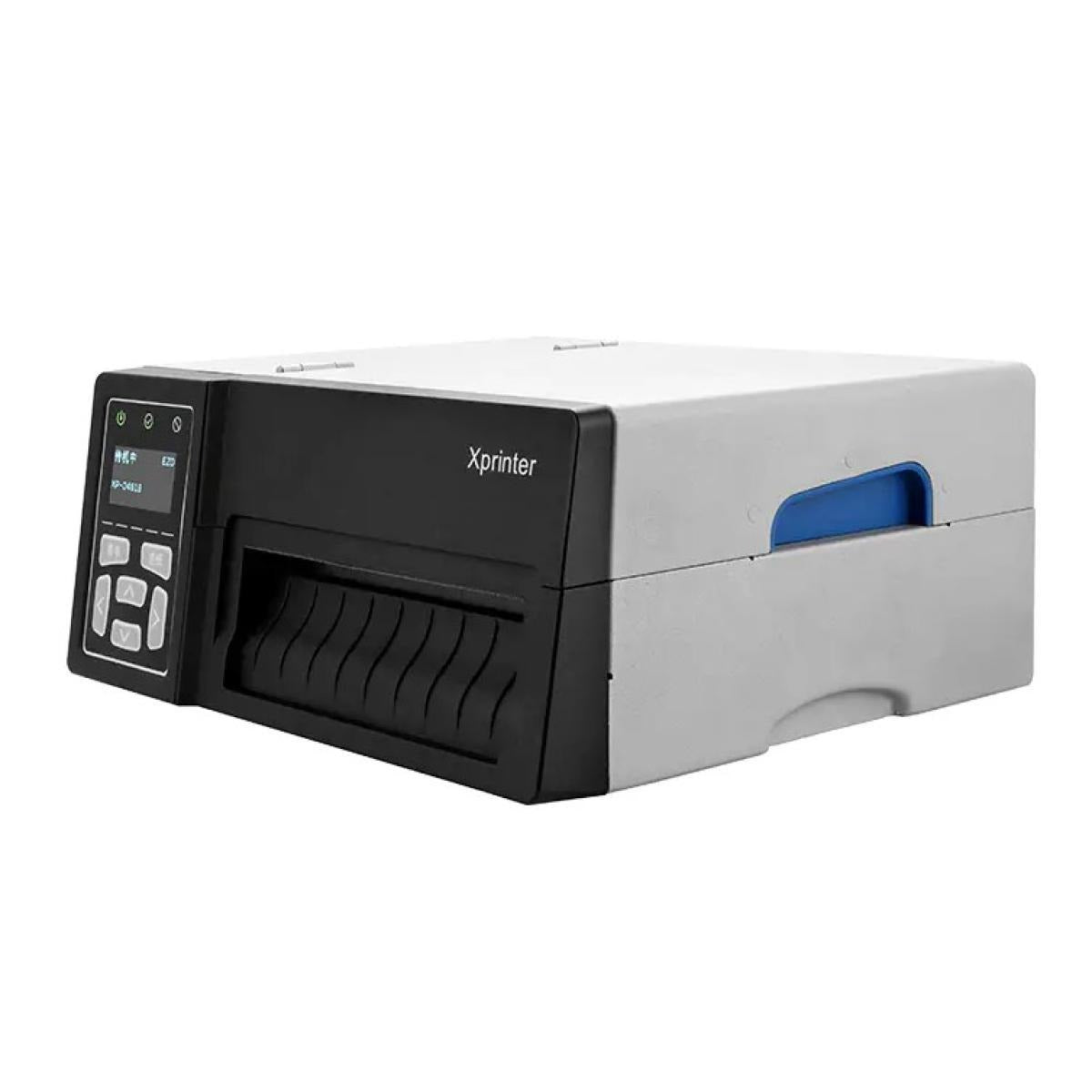 Xprinter XP-D481B 4-inch industrial thermal barcode label printer 203DPI with 203mm per second print speed from Al-Samman Computer Jordan