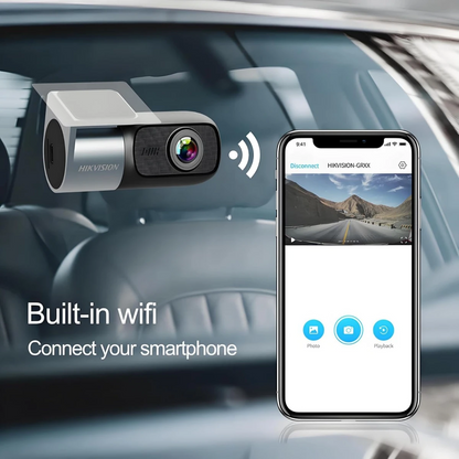 Hikvision AE-DC4018-D1 PRO 1440P front dash camera with Wi-Fi G-Sensor F1.55 lens and compact design from Al-Samman Computer Jordan