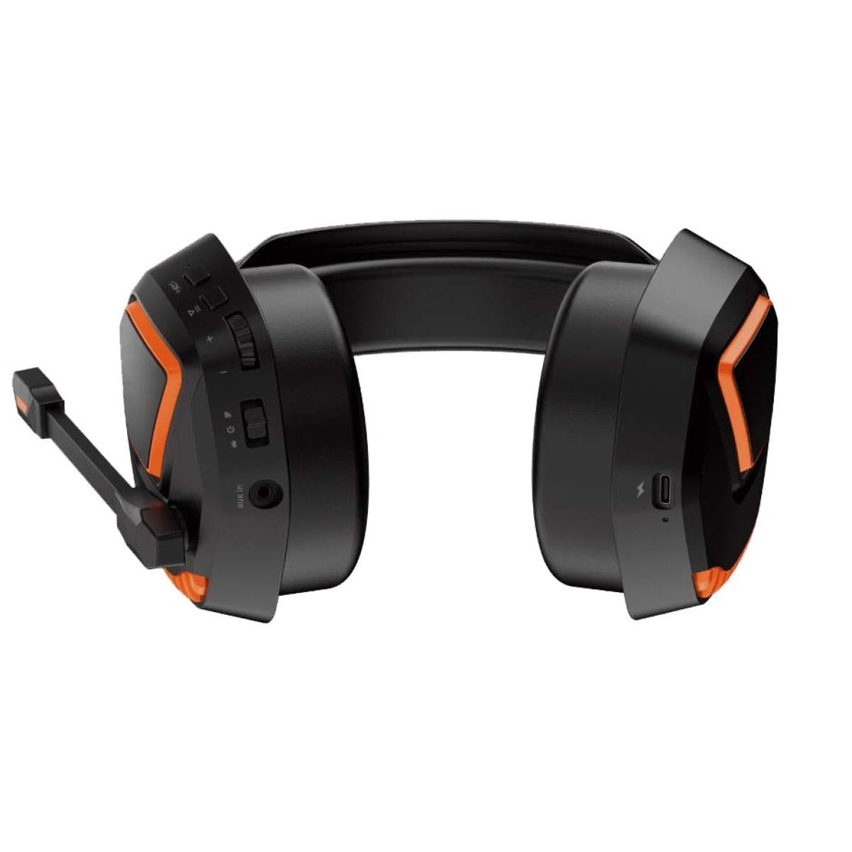 Meetion BTH014 Wireless Gaming Headset Black front view