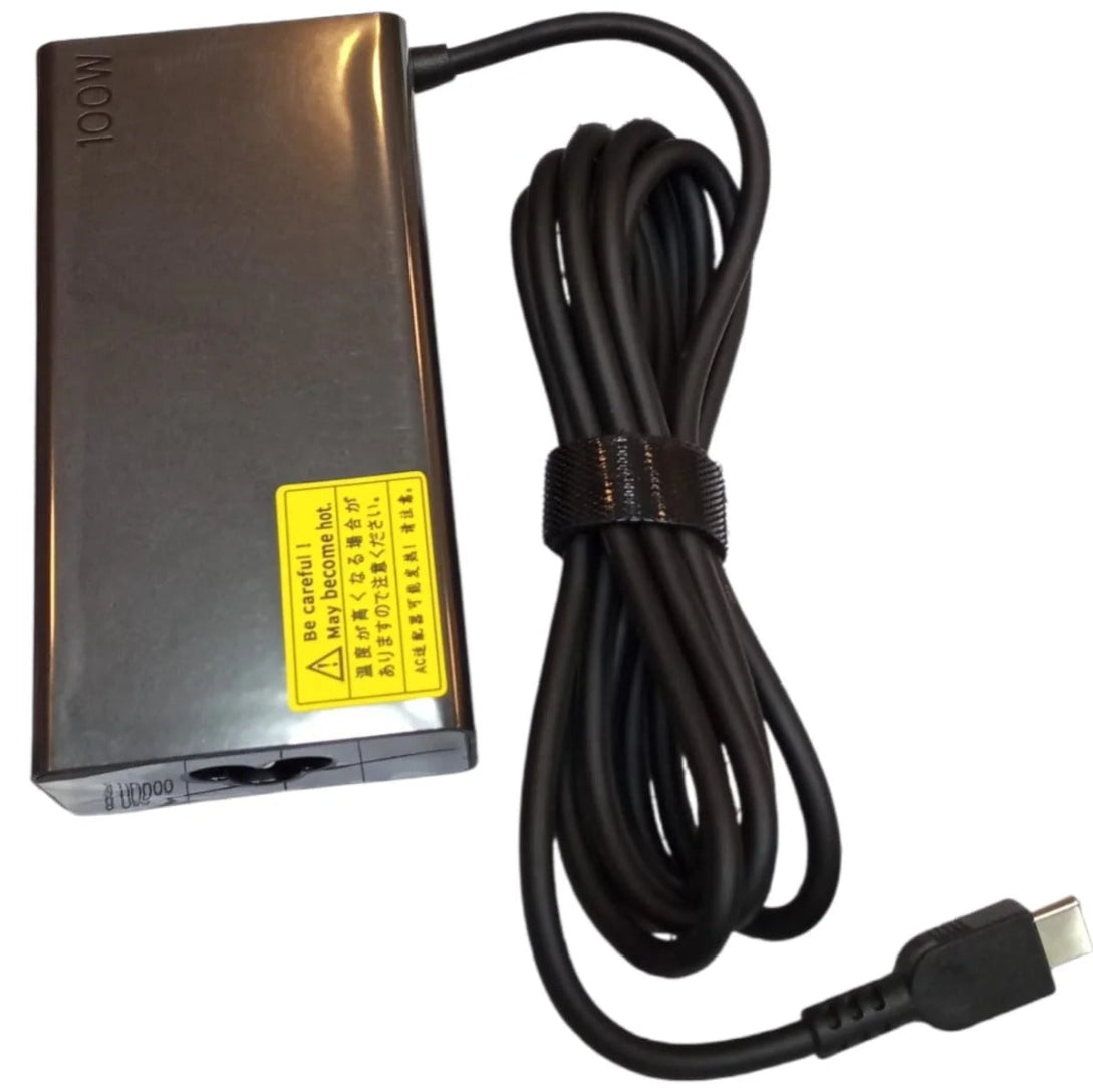 Lenovo 100W USB-C Laptop Charger with Power Delivery PD fast charging for compatible laptops and USB-C devices, available at SAMMANPC AlSamman For Computer in Amman, Irbid, Jordan
 Copy