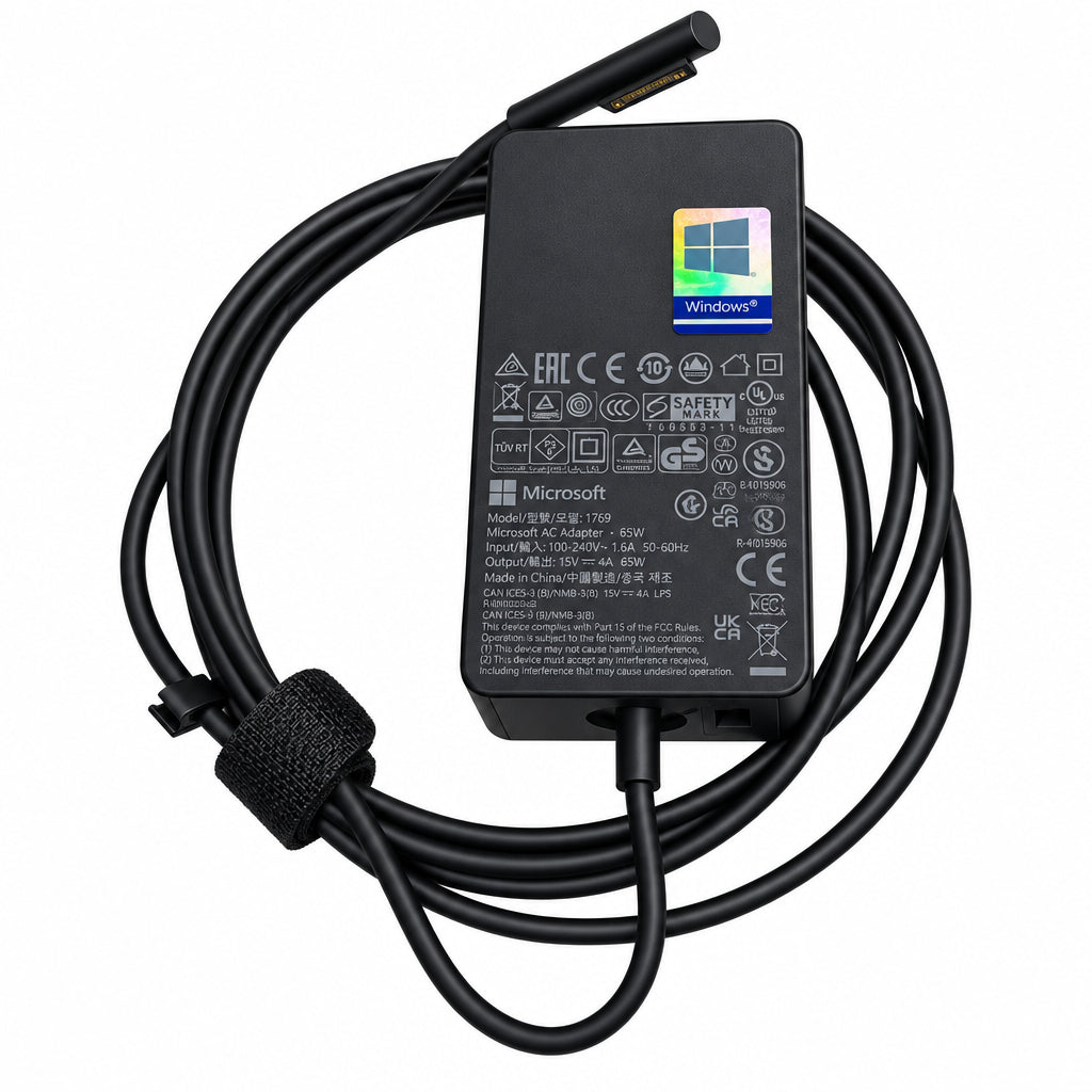 Microsoft Surface Pro and Surface Laptop 65W charger with 15V 4A output for compatible Surface devices in Jordan Amman and Irbid from AlSamman For Computer