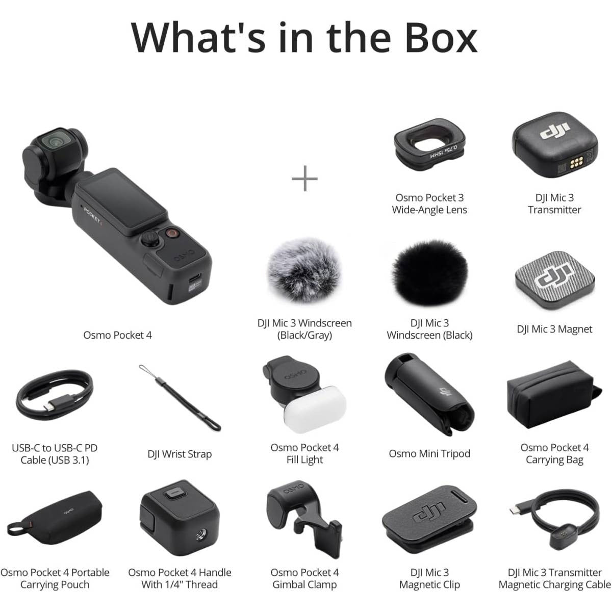 DJI Osmo Pocket 4 Creator Combo 4K 240fps handheld gimbal camera with wireless mic in Jordan Amman and Irbid from AlSamman For Computer