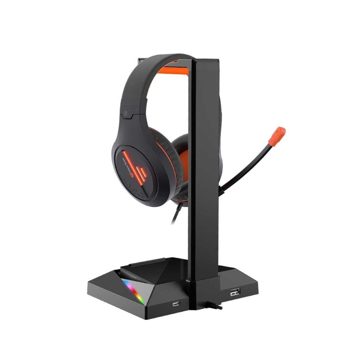 Meetion U003 RGB Gaming Headset Stand rear view