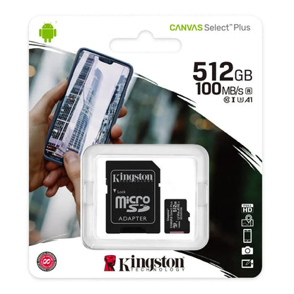 كرت ذاكرة Kingston SD 512GB للكاميرات