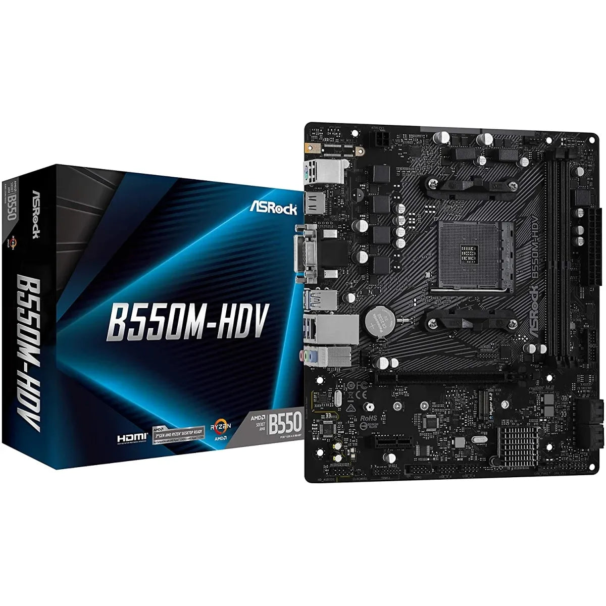 ASRock B550M-HDV AMD AM4 DDR4 motherboard in Jordan by Al-Samman Computer