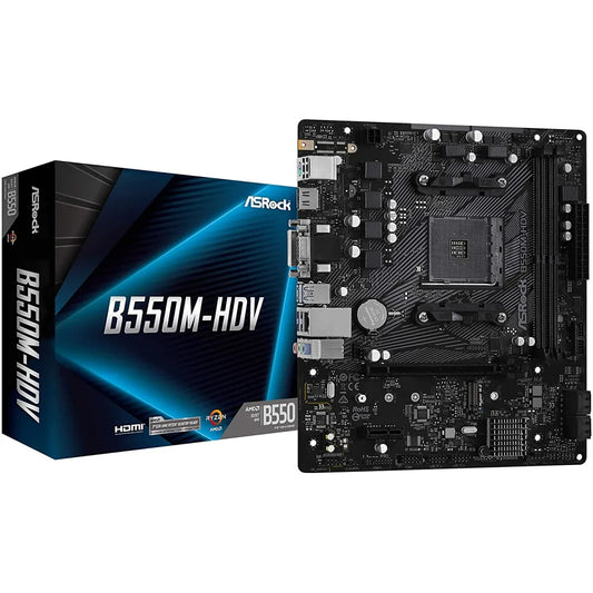ASRock B550M-HDV AMD AM4 DDR4 motherboard in Jordan by Al-Samman Computer