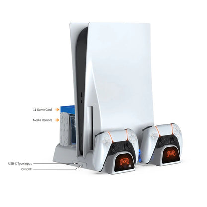 PS5 Slim & PS5 Pro Cooling Charging Stand Jordan
