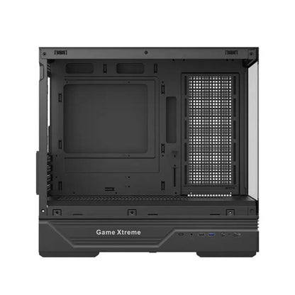 كيس Huntkey GX760AE Fortune Lite فارغ بدون مراوح - أسود