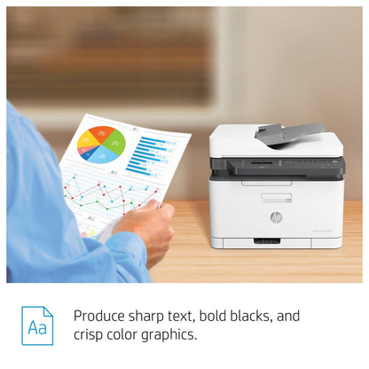 HP Color Laser MFP 179fnw 4-in-1 Wi-Fi color laser printer with scan copy and fax in Jordan Amman and Irbid from AlSamman For Computer