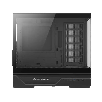 كيس Huntkey GX760AE Fortune Lite فارغ بدون مراوح - أسود