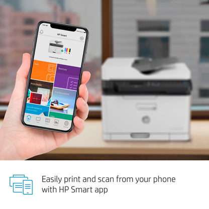 HP Color Laser MFP 179fnw 4-in-1 Wi-Fi color laser printer with scan copy and fax in Jordan Amman and Irbid from AlSamman For Computer