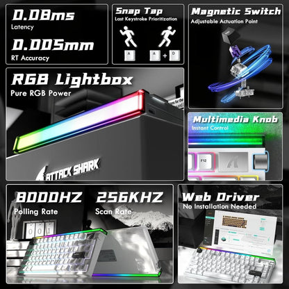 ATTACK SHARK R85 HE Arabic Hall Effect gaming keyboard in Jordan and Amman