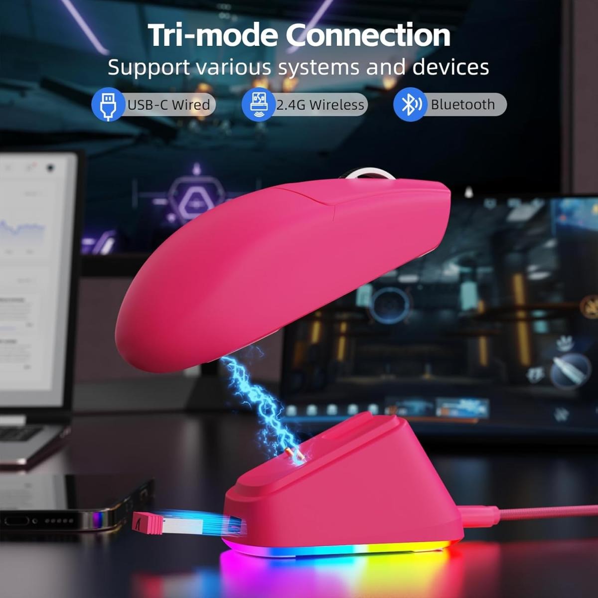 ماوس قيمنق ATTACK SHARK X11 لاسلكي 22000 DPI في الأردن