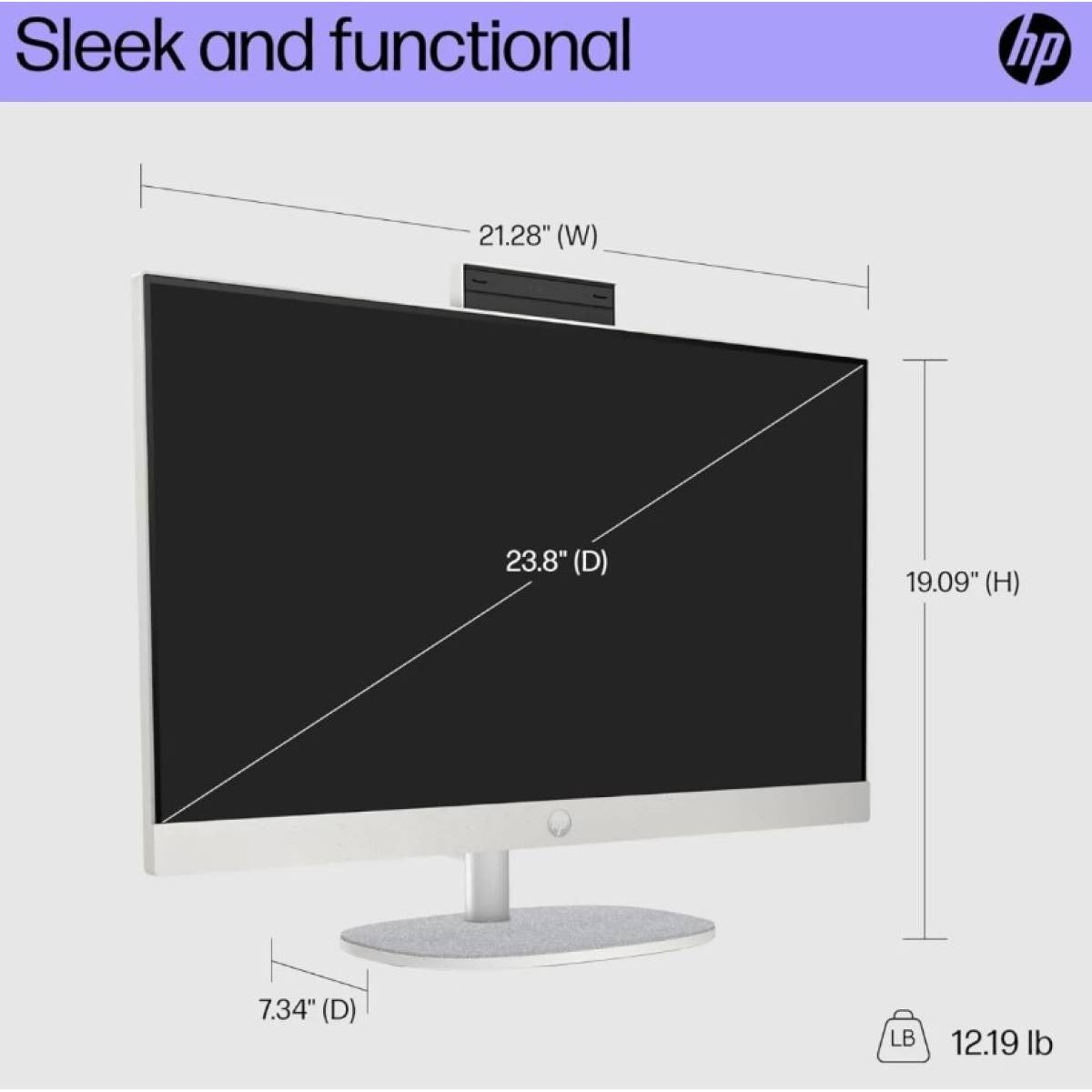 HP All-in-One 24-cr0040ne white PC with Core i7-1355U 8GB DDR4 512GB NVMe SSD and 23.8-inch IPS FHD display in Jordan Amman and Irbid from SAMMAN.JO and AlSamman For Computer