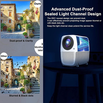 WayGoal portable native 1080P Full HD projector with Wi-Fi mirroring Bluetooth electric focus 6W speakers and up to 250-inch display from Al-Samman Computer Jordan