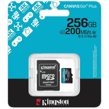 كرت ذاكرة Kingston SD 256GB سرعة 200MB