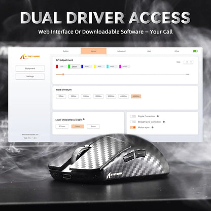 ماوس ATTACK SHARK X8 SE لاسلكي للألعاب في الأردن