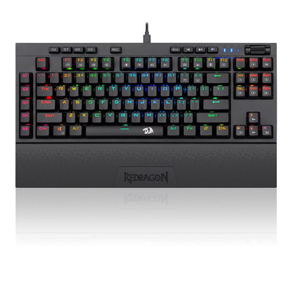 Redragon K588 RGB Mechanical Gaming Keyboard with Macro Keys & Palm Rest
