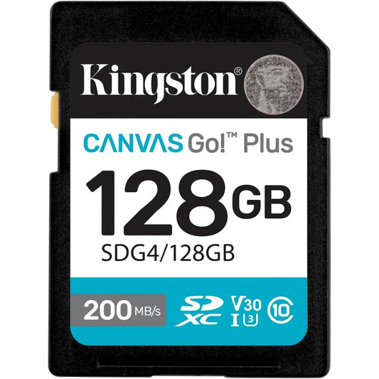 كرت ذاكرة Kingston SD 128GB سرعة 200MB