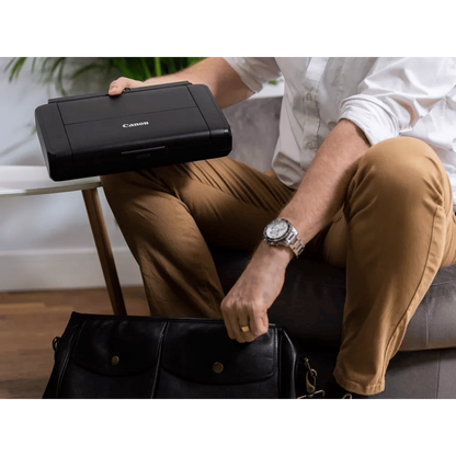 Canon MAXIFY BX110 portable A4 inkjet printer with rechargeable battery 330-page yield dual-band Wi-Fi USB-C and OLED display from SAMMAN.JO