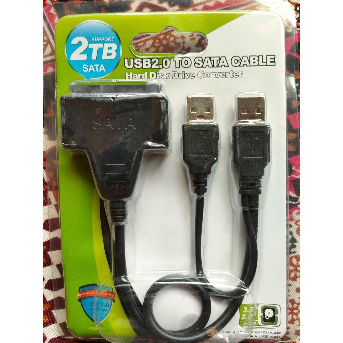 USB 2.0 to SATA Hard Drive Converter Cable