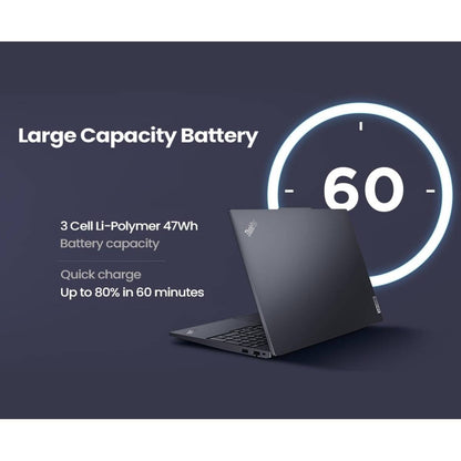 Business AI Laptop Lenovo ThinkPad E16 Gen 3 | AMD Ryzen™ 7 250 8 Core, Up to 5.1GHz, AMD Radeon™ 780M Graphics, 16GB DDR5 5600, 16" WUXGA
