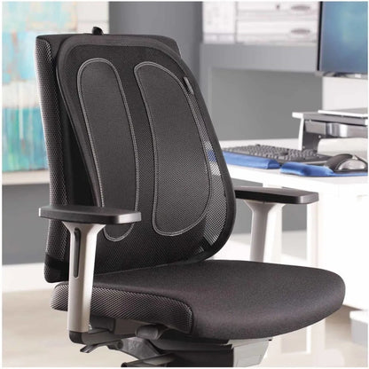 دعامة ظهر شبكية من Fellowes Office Suites، قماش شبكي ثلاثي الشد - أسود