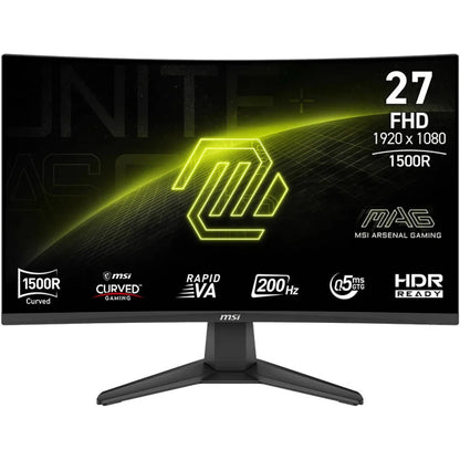 شاشة MSI MAG 276CF E20 مقاس 27 بوصة منحنية 200Hz
