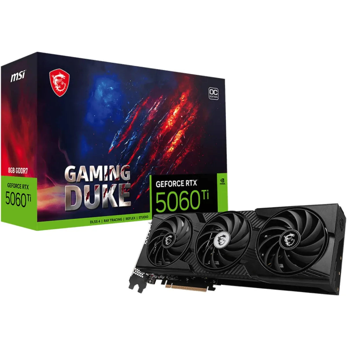 بطاقة رسومات RTX 5060 Ti GAMING DUKE 3X OC 16GB GDDR7
