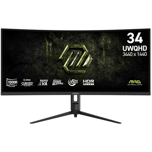 شاشة MSI MAG 342CQRF E20 مقاس 34 بوصة UWQHD 200Hz