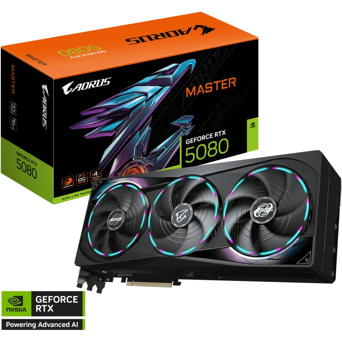 بطاقة رسومات RTX 5080 MASTER 16GB GDDR7 عالية الأداء