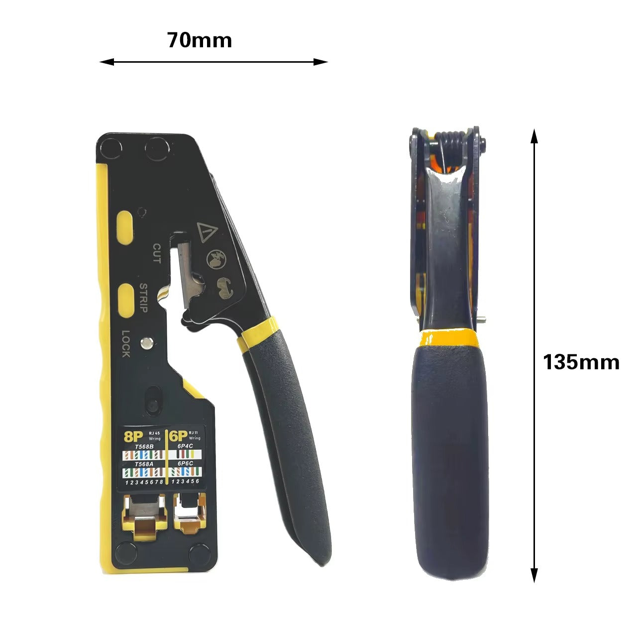 كماشة شبكة متعددة RJ45 RJ11 احترافية