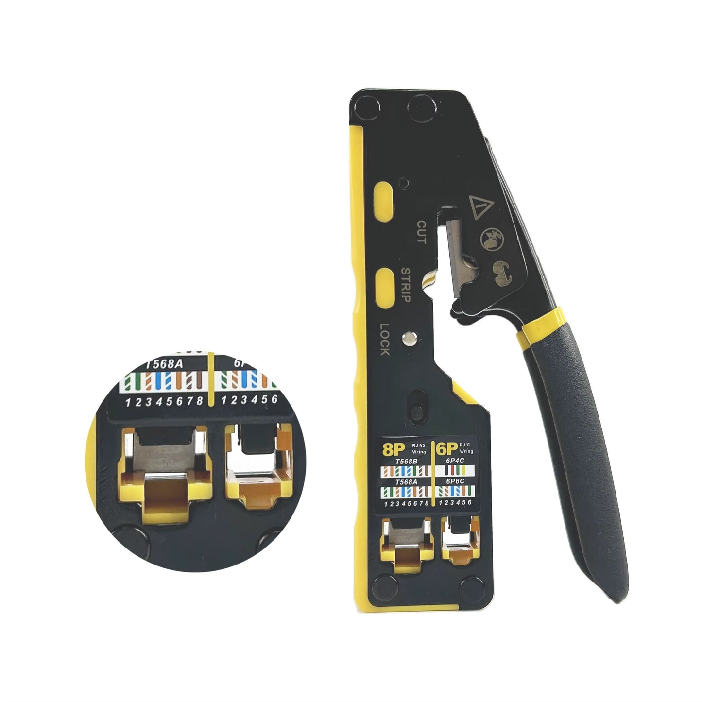 كماشة شبكة متعددة RJ45 RJ11 احترافية