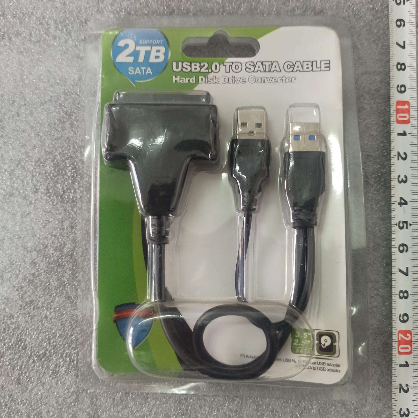 USB 2.0 to SATA Hard Drive Converter Cable