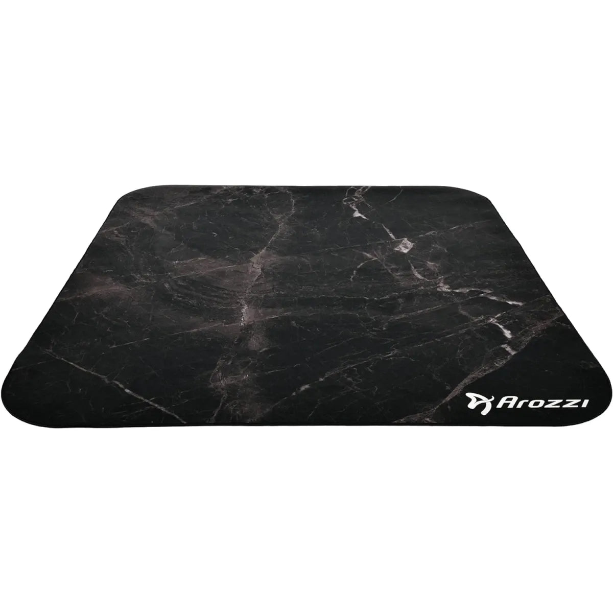 Arozzi Floor Mat Zona Quattro Microfiber Gaming Chair Floor Mat for Carpet Anti-Slip Noise Dampening Floor Mat for Office Chair - Black Marble