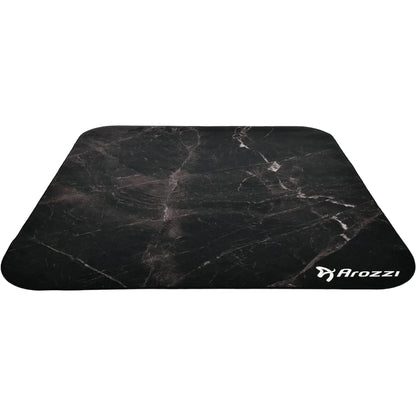 Arozzi Floor Mat Zona Quattro Microfiber Gaming Chair Floor Mat for Carpet Anti-Slip Noise Dampening Floor Mat for Office Chair - Black Marble