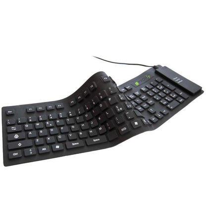 Waterproof Foldable Silicone Keyboard Full-Size USB Dustproof Flexible Design