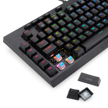 Redragon K588 RGB Mechanical Gaming Keyboard with Macro Keys & Palm Rest