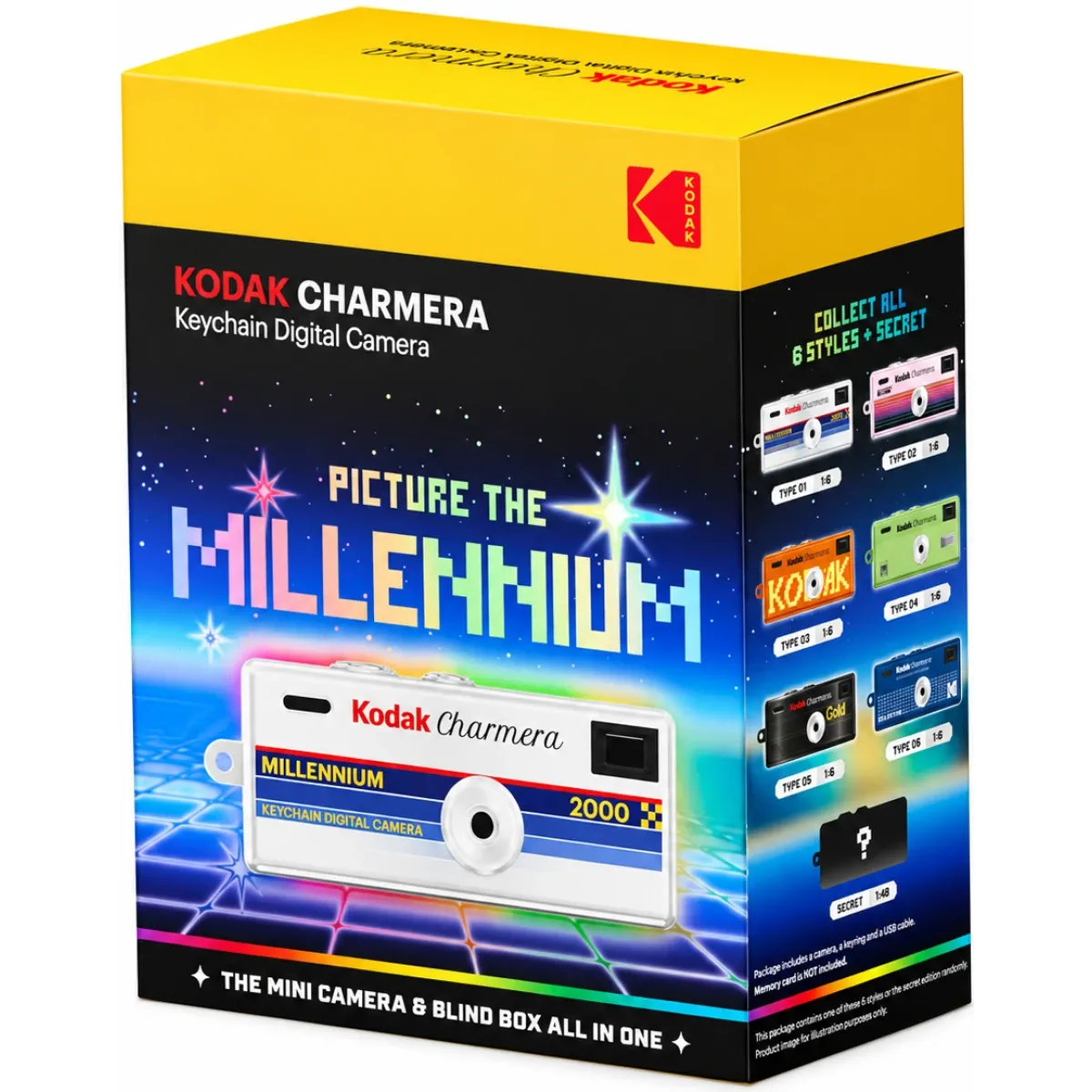 KODAK CHARMERA Millennium keychain digital camera blind box retro Y2K mini camera with JPEG photos and 30fps AVI video at AlSamman For Computer Jordan