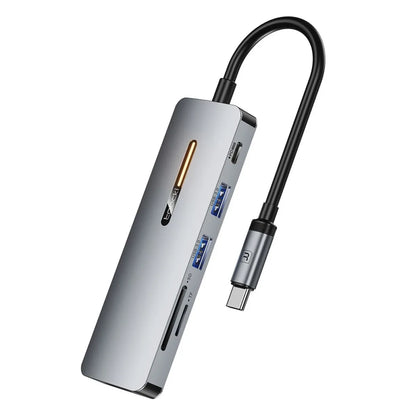 محول USB-C HUB 6 في 1 HDMI 4K PD