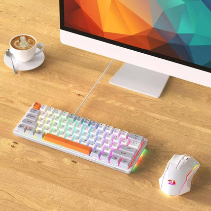 Redragon AKALI K642 WGO 60% Wired RGB Mechanical Gaming Keyboard – Red Switch