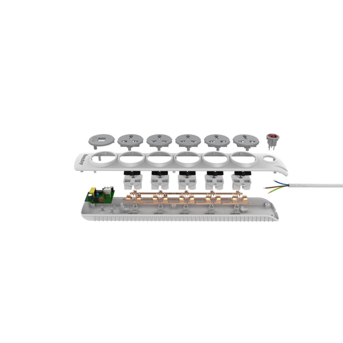 Power Strip 5 Outlets USB | Jordan Amman Irbid | Surge Protection