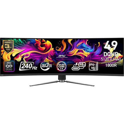 MSI MPG 491CQPX 49-Inch QD-OLED DQHD Gaming Monitor