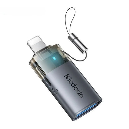 محول OTG لايتنينج USB مع قارئ TF