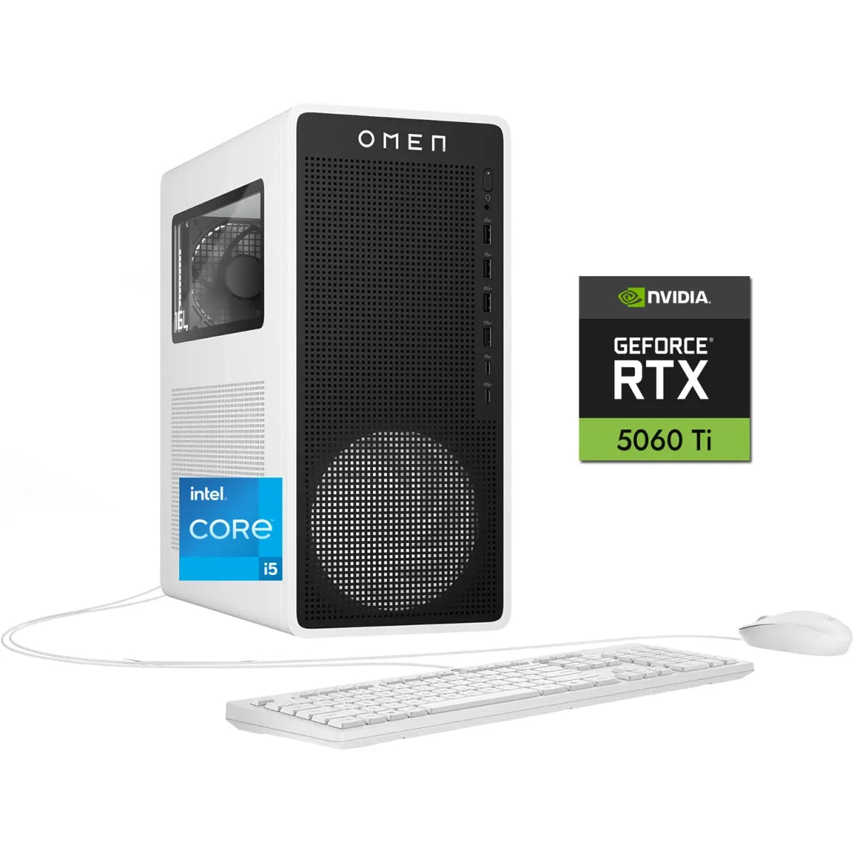 جهاز ألعاب HP OMEN 16L TG03-0154 (معالج i5-14400F، بطاقة رسومات RTX 5060 Ti سعة 8 جيجابايت)