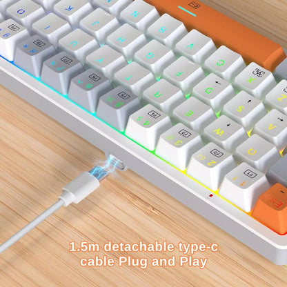 Redragon AKALI K642 WGO 60% Wired RGB Mechanical Gaming Keyboard – Red Switch