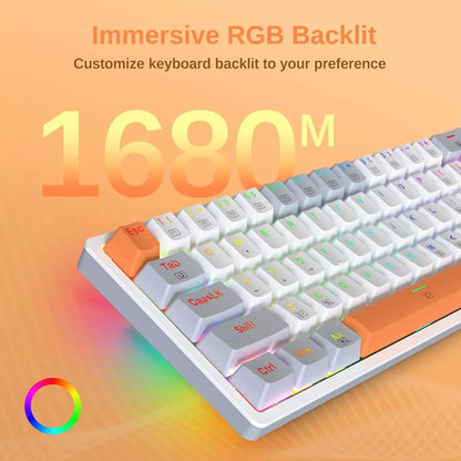 Redragon AKALI K642 WGO 60% Wired RGB Mechanical Gaming Keyboard – Red Switch