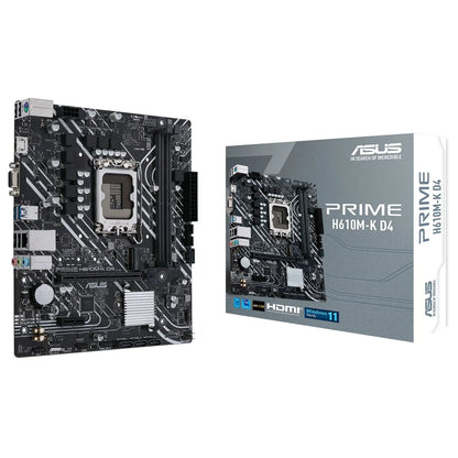 ASUS PRIME H610M-K D4 Intel Motherboard PCIe 4.0 DDR4