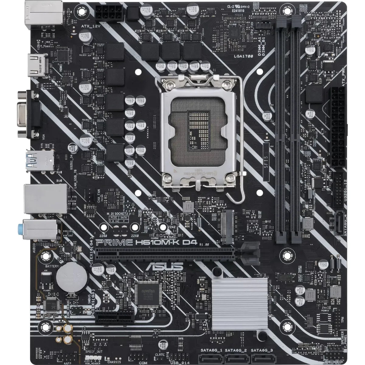 ASUS PRIME H610M-K D4 Intel Motherboard PCIe 4.0 DDR4